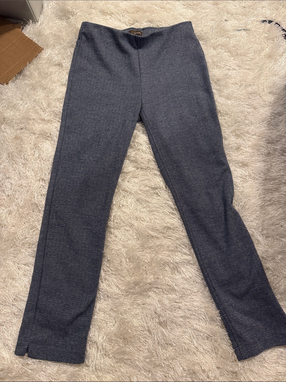 crosby. Straight Leg Pants in Heathered Navy